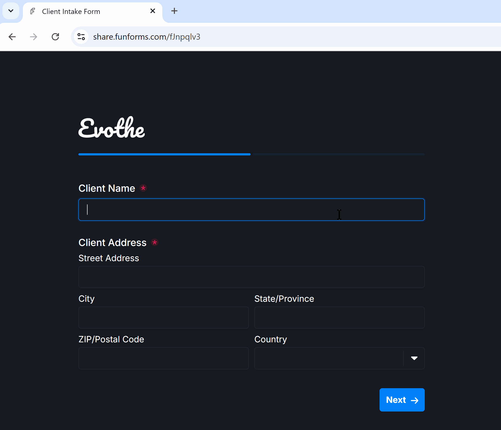 Demonstrating a page refresh with the Offline Recovery setting