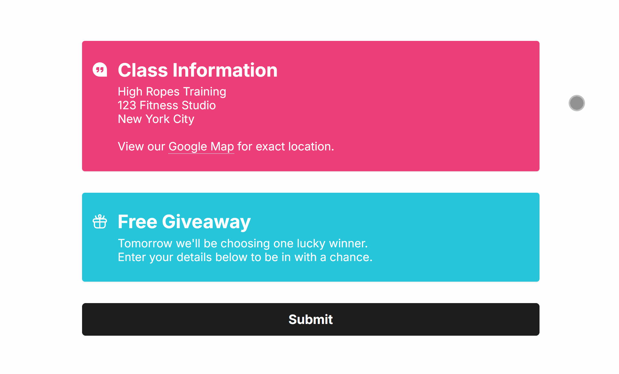 Dragging the Banner Field into the Online Form Editor