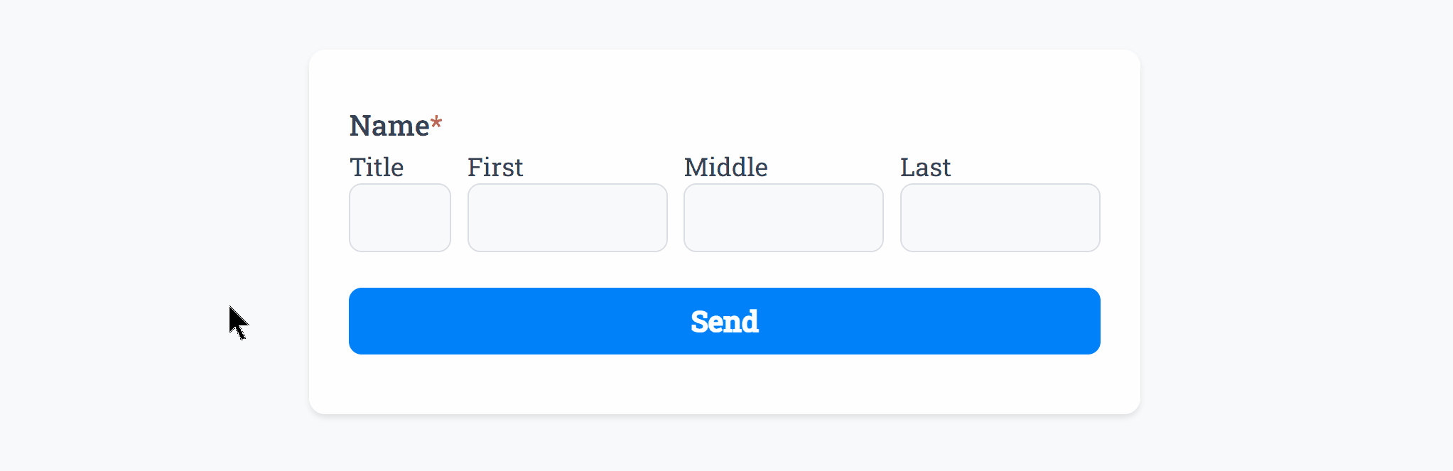 Validation Required for the Name Field in our Form