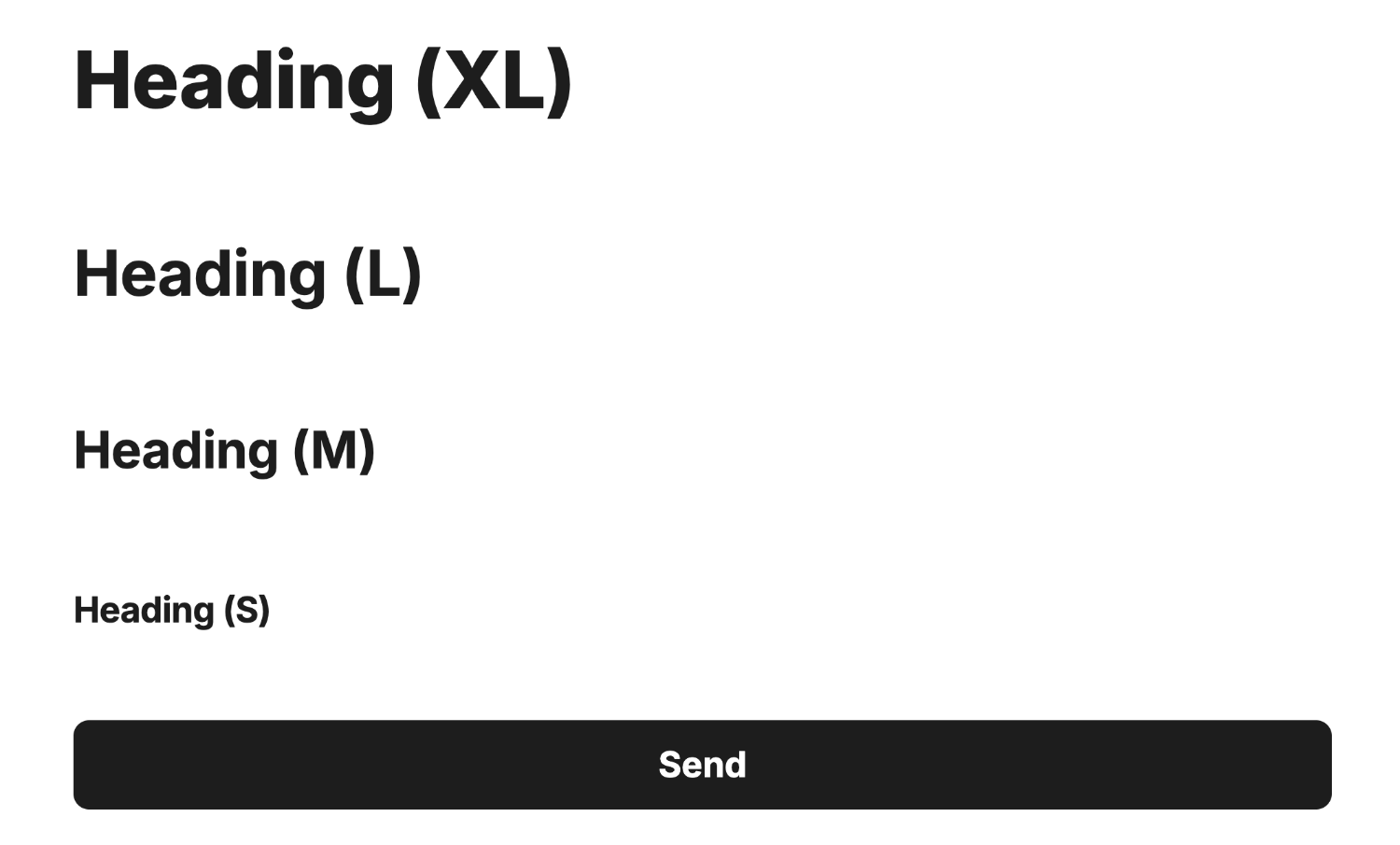 Rendering the Heading at different sizes in our Form