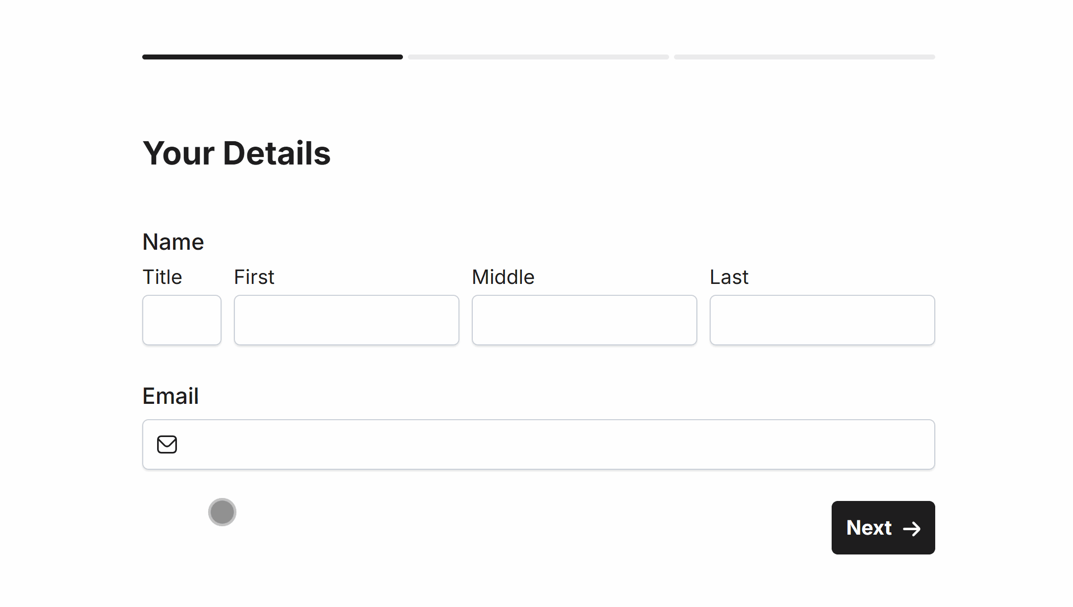Testing the Page Field in the Form