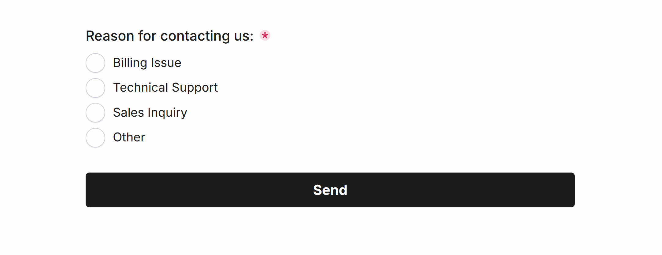 Randomizing the Single-Select options upon page load, to limit selection bias and get better results