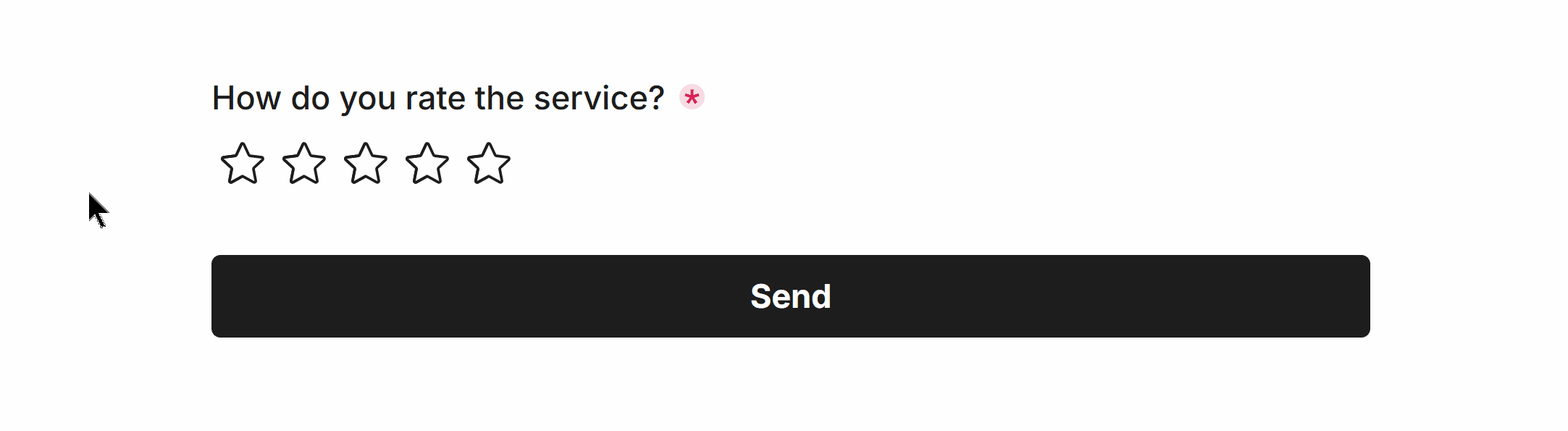Validation Required for the Rating Field in our Form