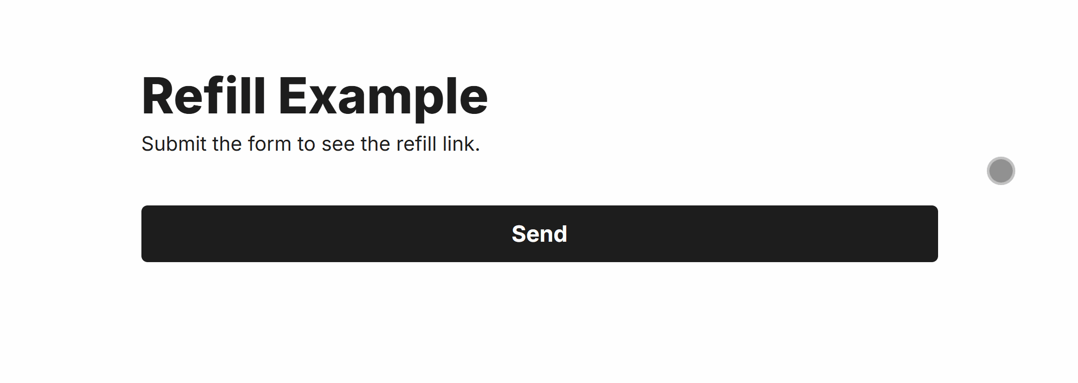 Testing the Refill Field in our Form