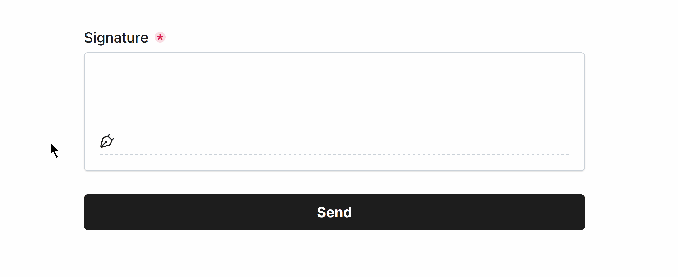 Validation Required for the Signature Field in our Form