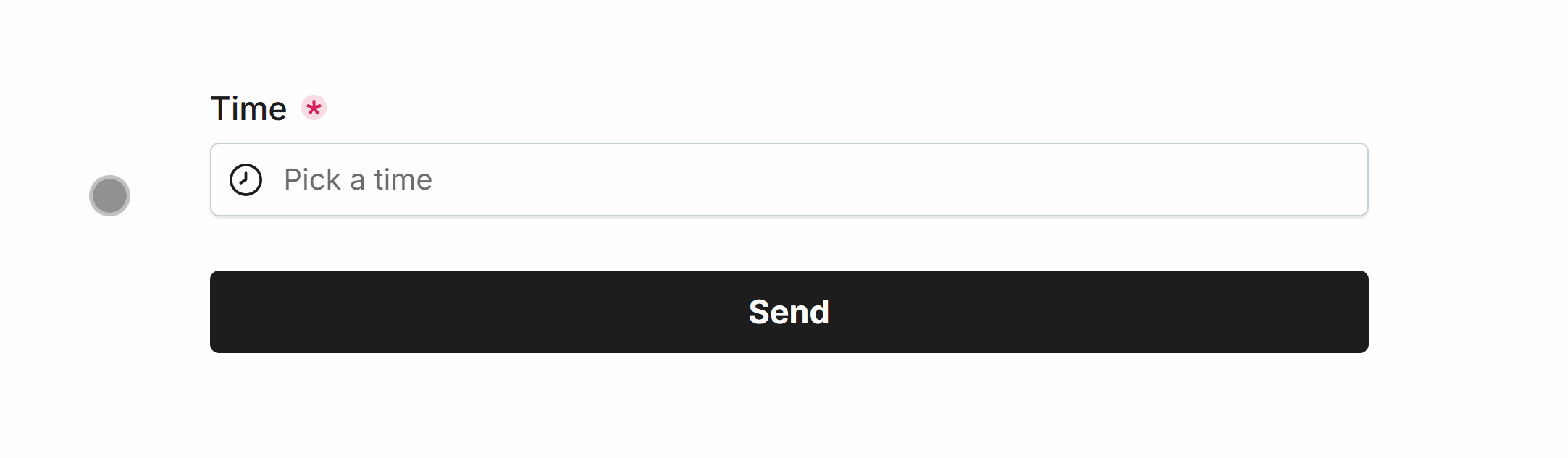 Validation Required for the Time Field in our Form