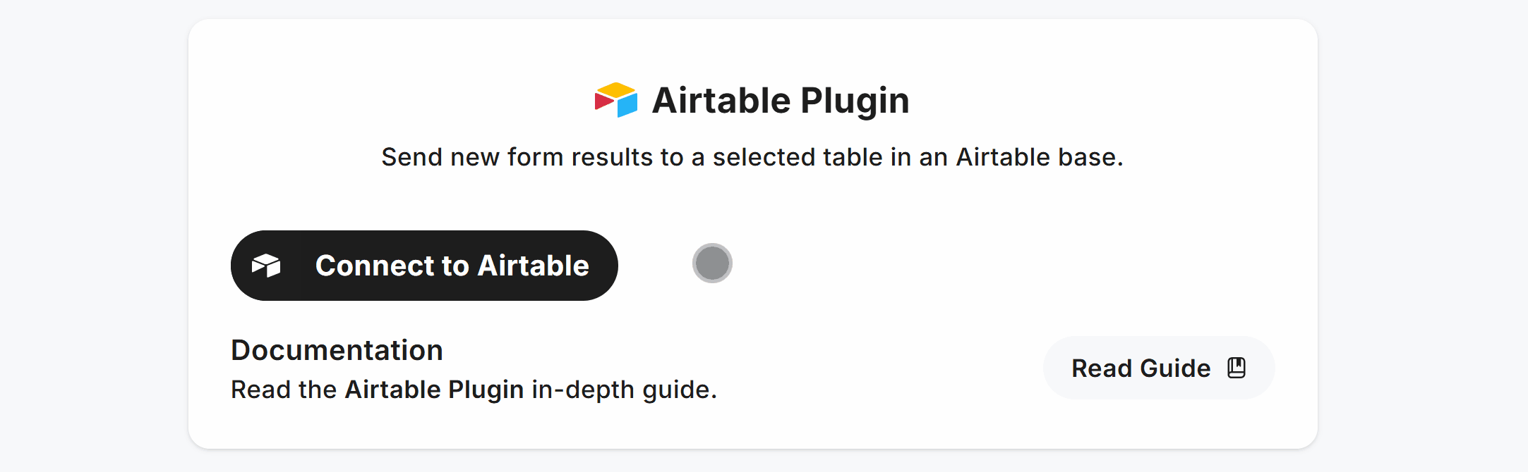 Connecting to the Airtable Plugin