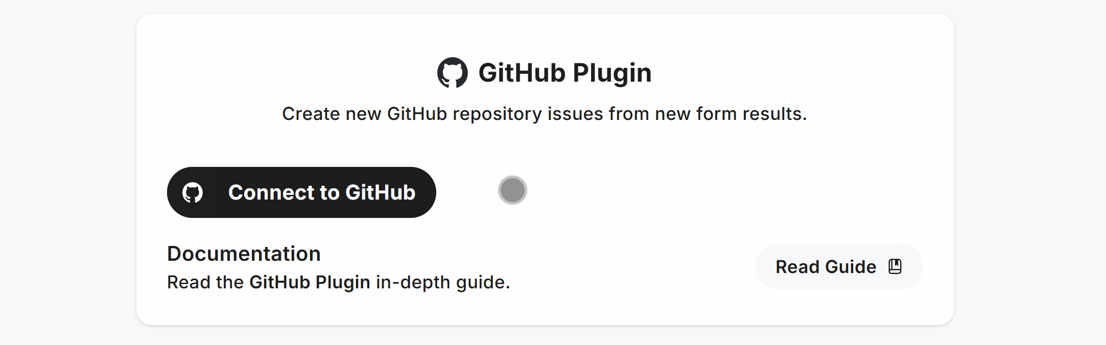 Viewing the GitHub Plugin inside Fun Forms