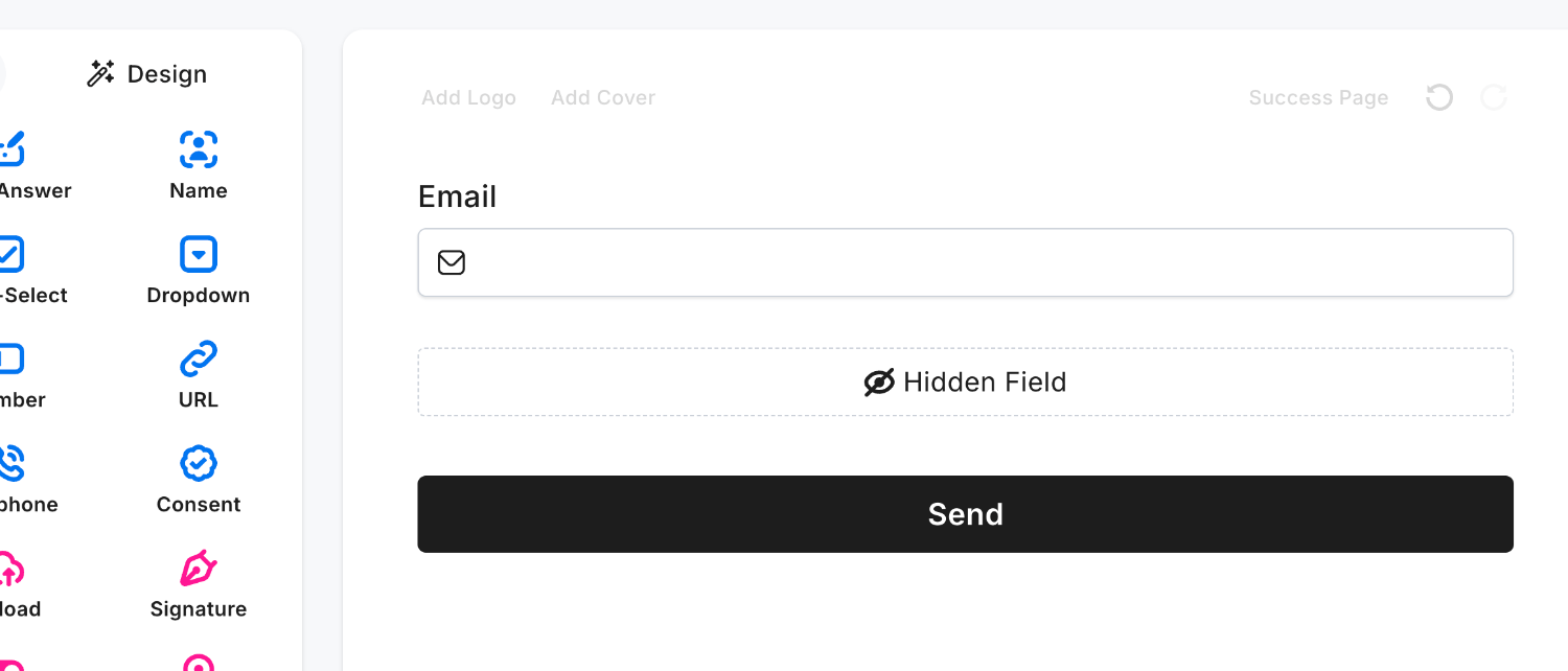 Adding Fun Forms's Hidden Field to an example form linked to Mailchimp