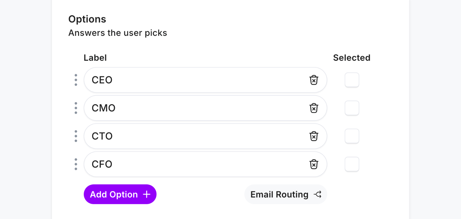 Adding a list of tag options to the Multi-Select Field