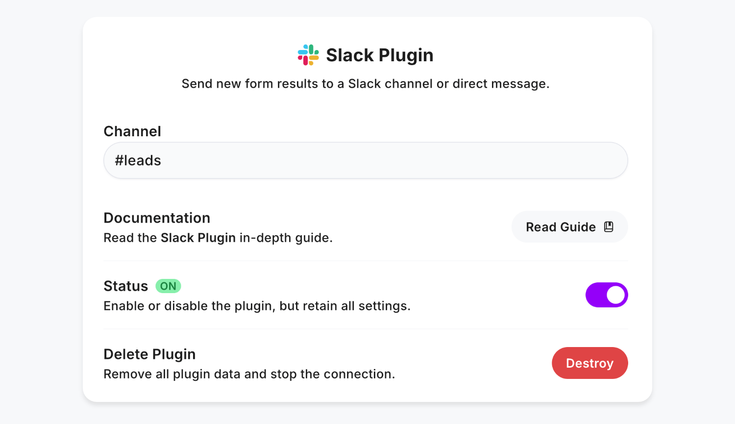 Navigating to the 'Integrations' tab in Slack and clicking 'Create Webhook'
