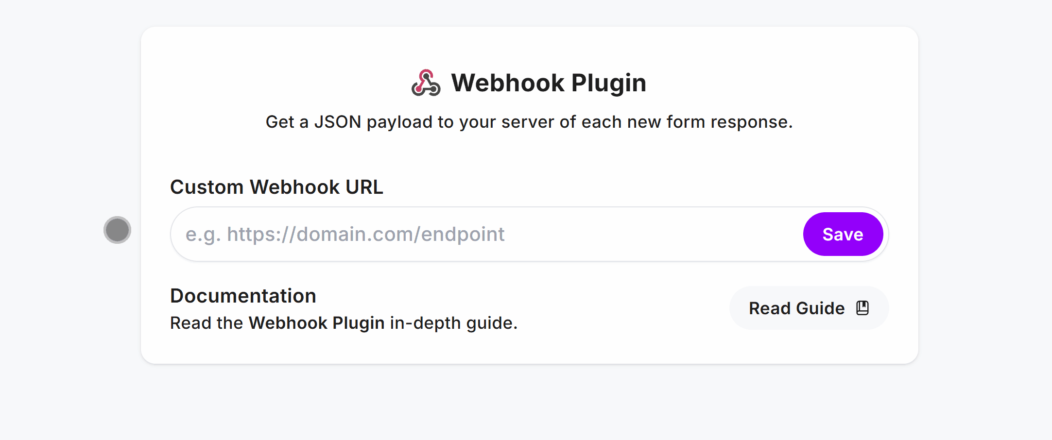 Viewing the Webhook Plugin inside Fun Forms