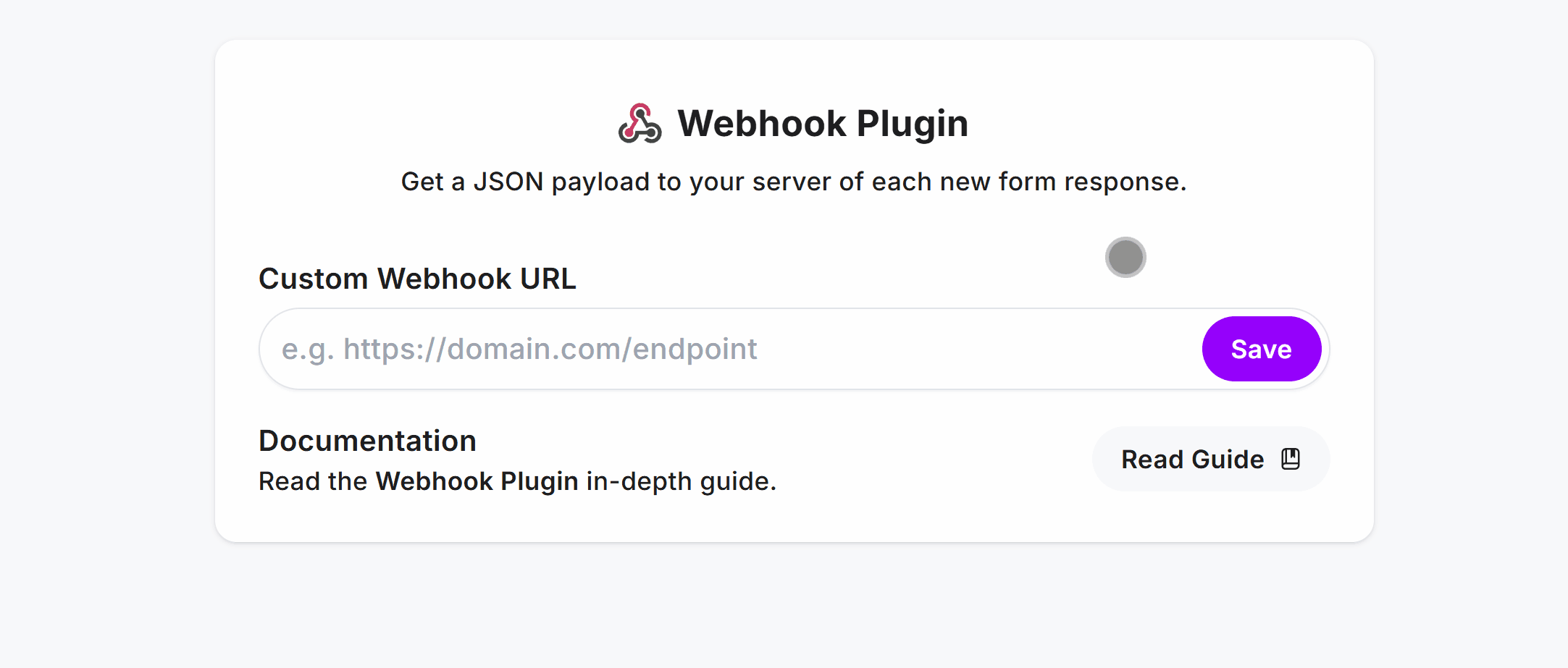 Viewing the Webhook Plugin inside Fun Forms