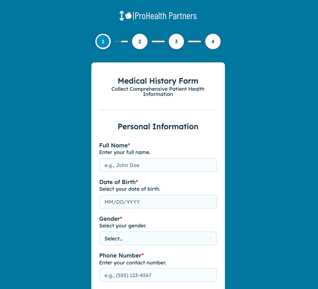 Medical History Form