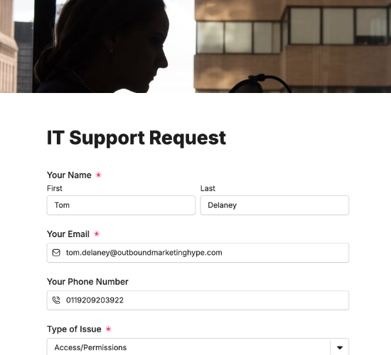 IT Support Request Form