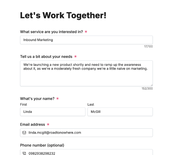 Lead Capture Form