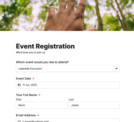 Event Registration Form