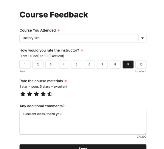 Course Feedback Form