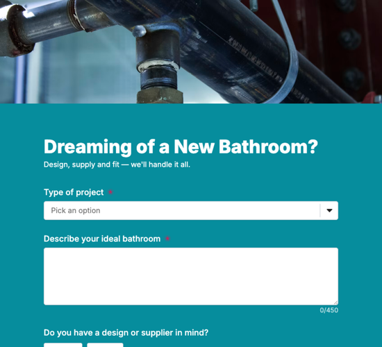 Bathroom Installation Inquiry Form
