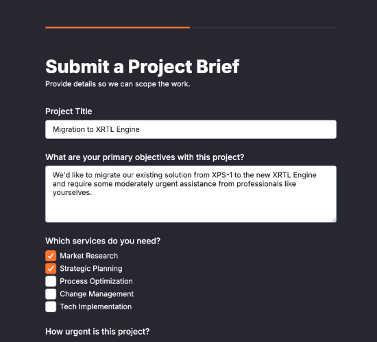 Project Brief Submission Form