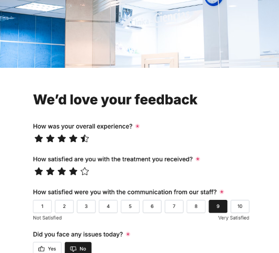 Patient Feedback Form