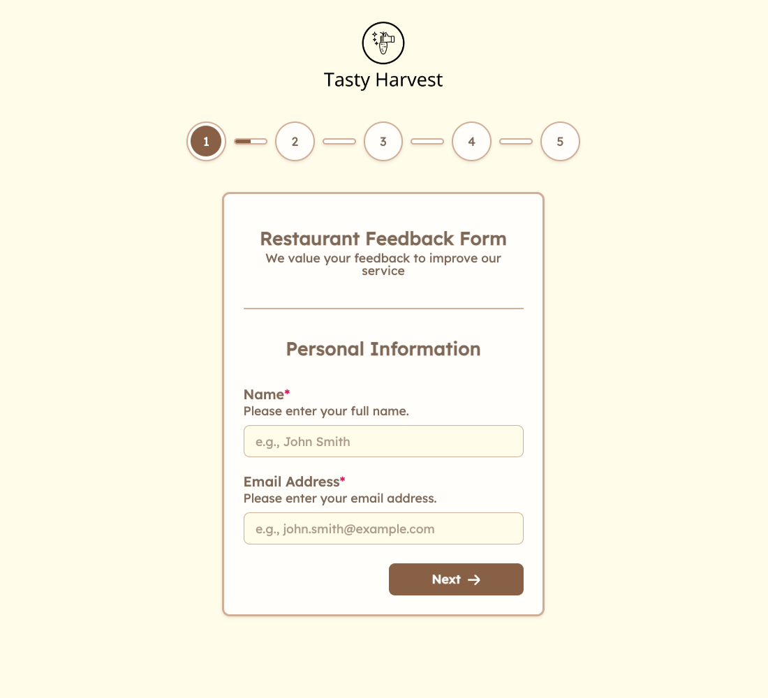 Customer Feedback Form