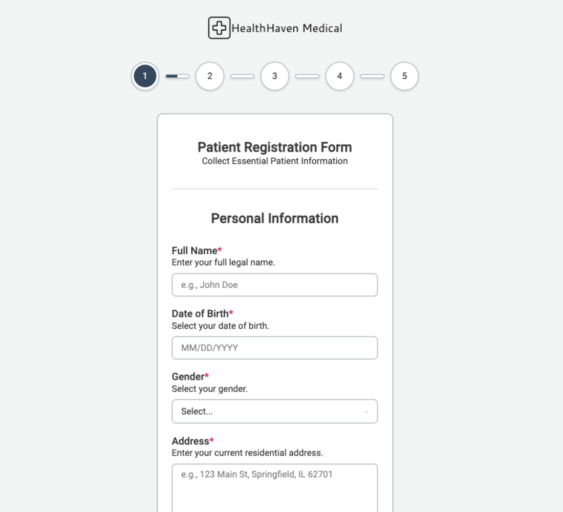 Patient Registration Form