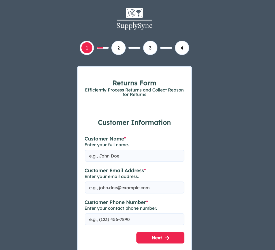 Returns Form