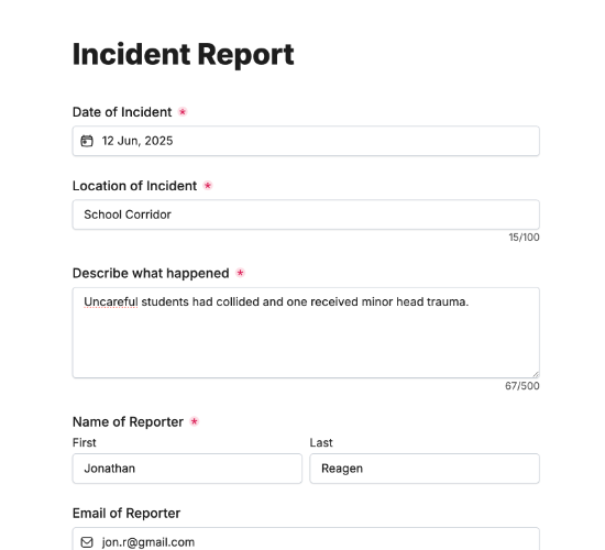 Incident Report Form
