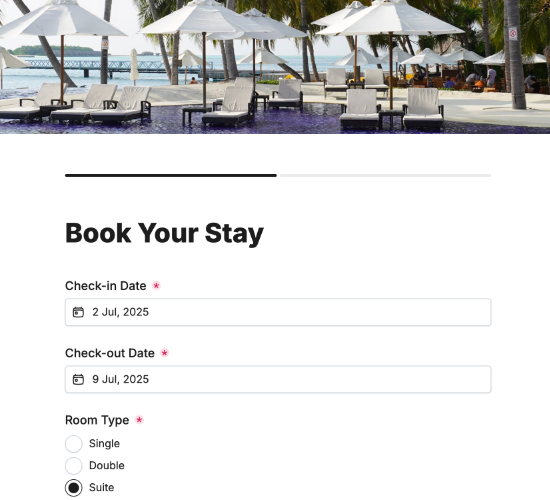 Guest Reservation Form