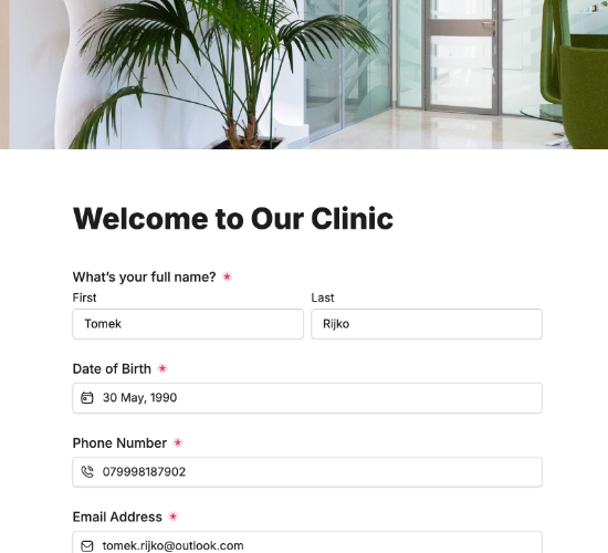 Patient Registration Form