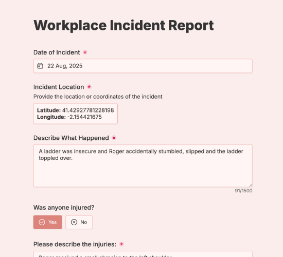 Incident Report Form