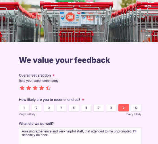 Customer Feedback Form