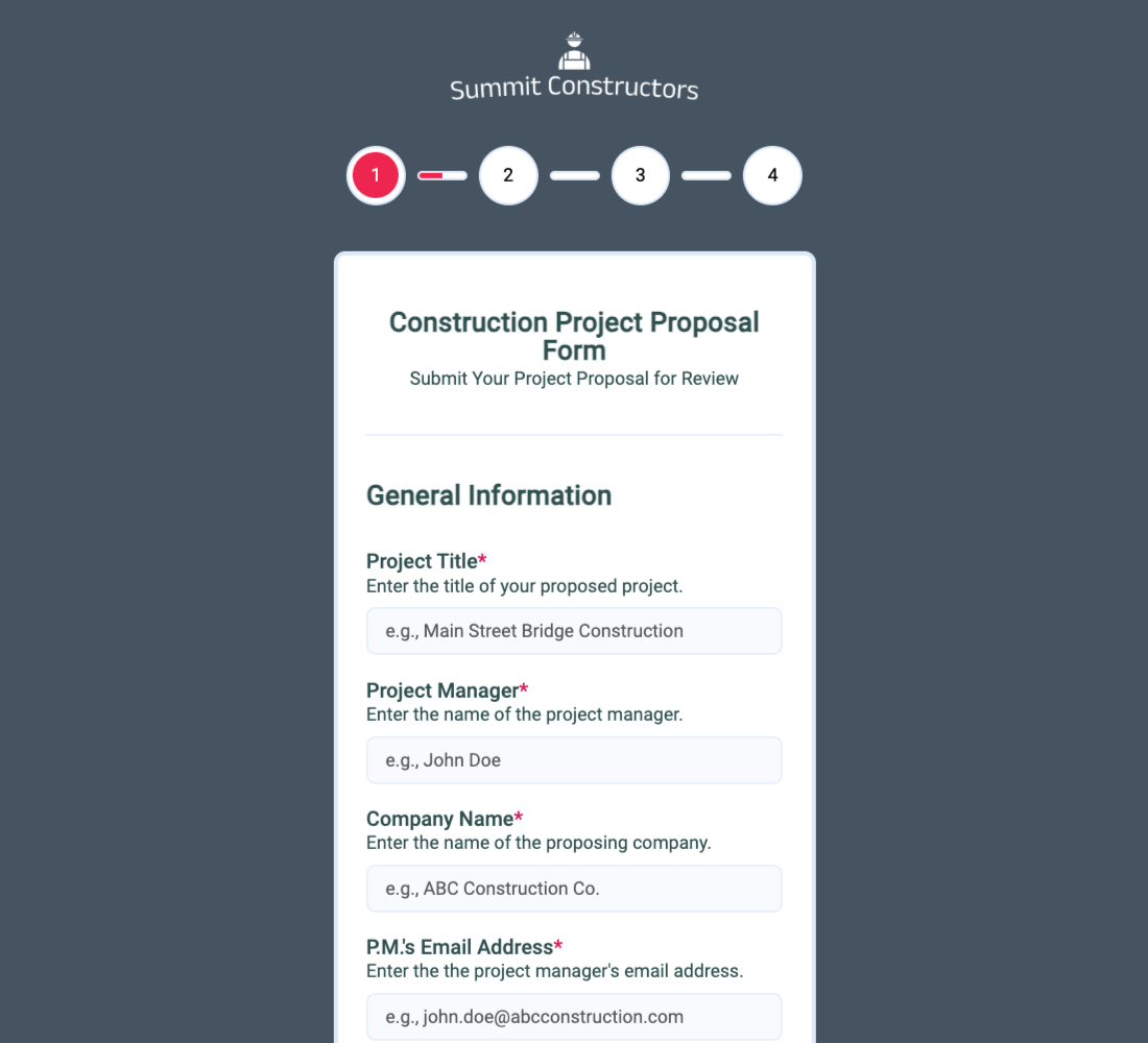 Project Proposal Form