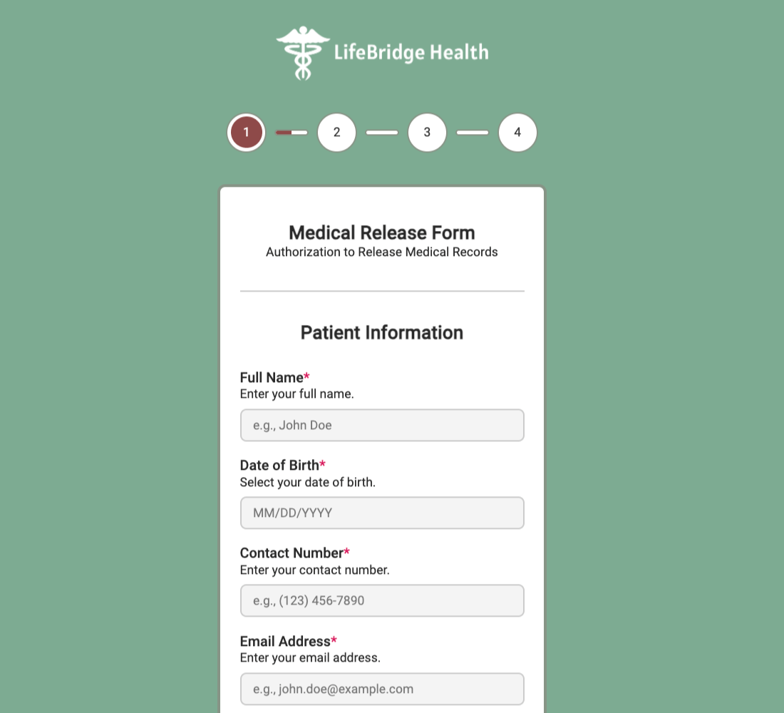 Medical Release Form