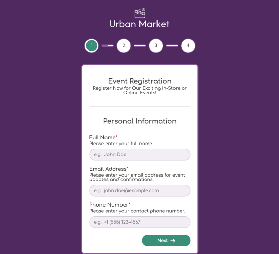 Event Registration Form