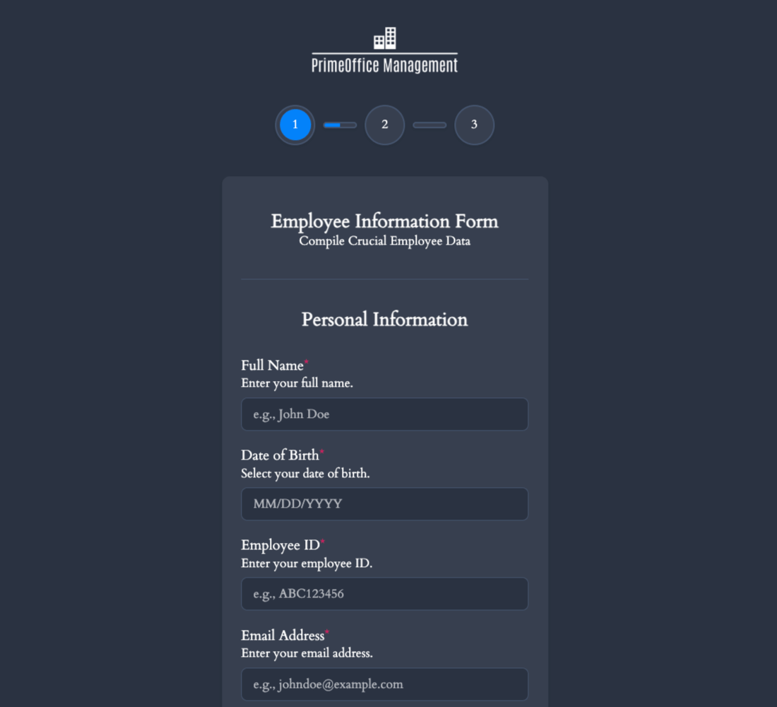 Employee Information Form