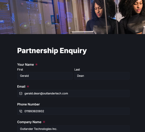 Tech Partnership Enquiry Form