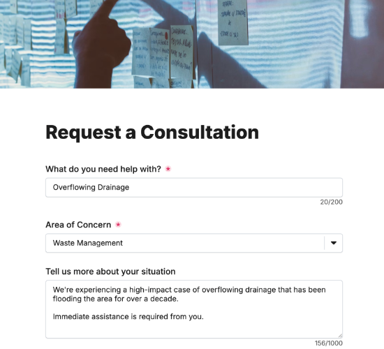 Environmental Consultation Request Form