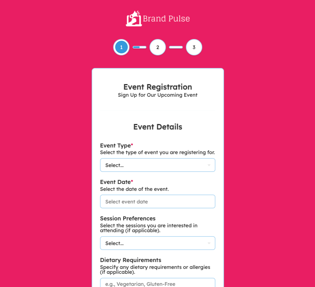 Event Registration Form