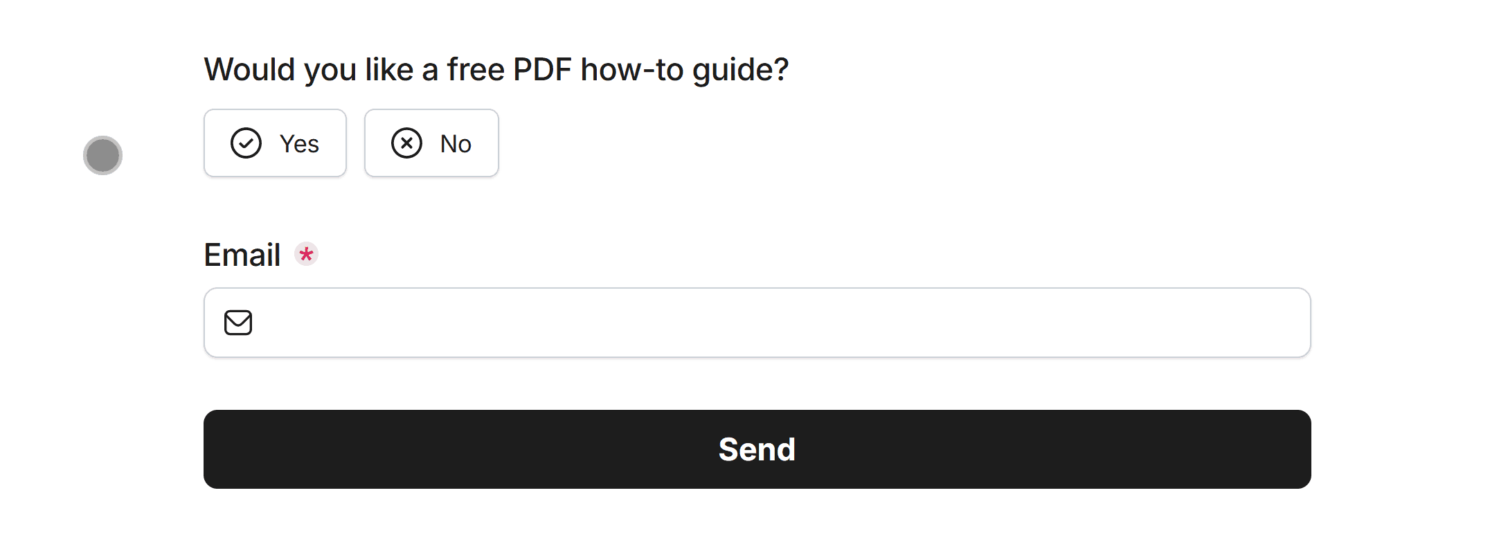 Making a Phone Number field optional when Email is selected as the contact preference
