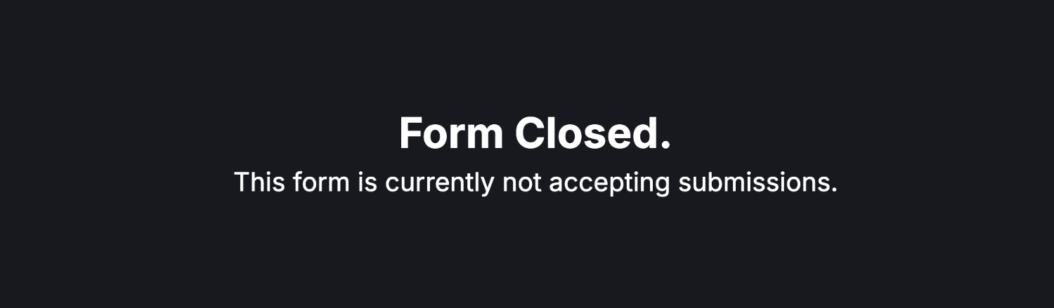 Example of a 'Closed Form' when the Response Limiter takes action