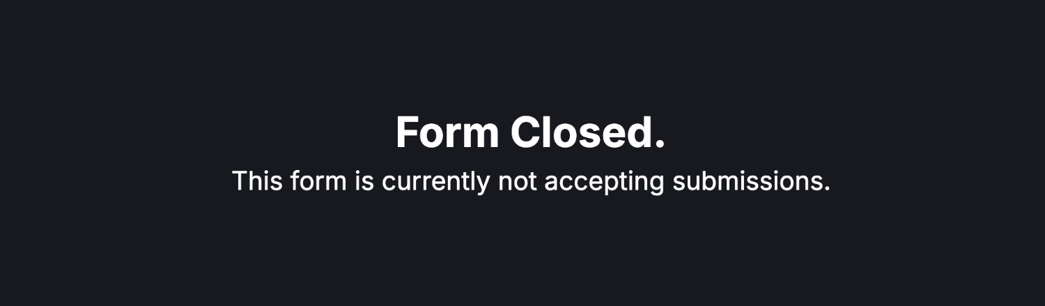 Example of a 'Closed Form' when the Response Limiter takes action
