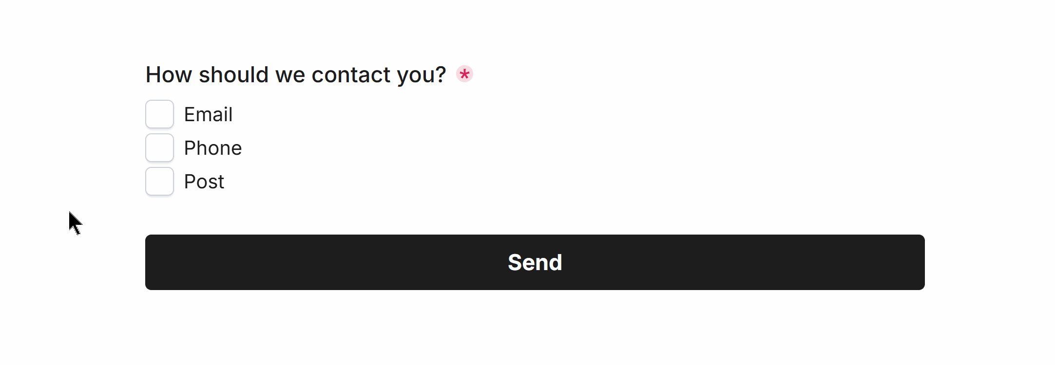 Validation Required for the Multi-Select Field in our Form
