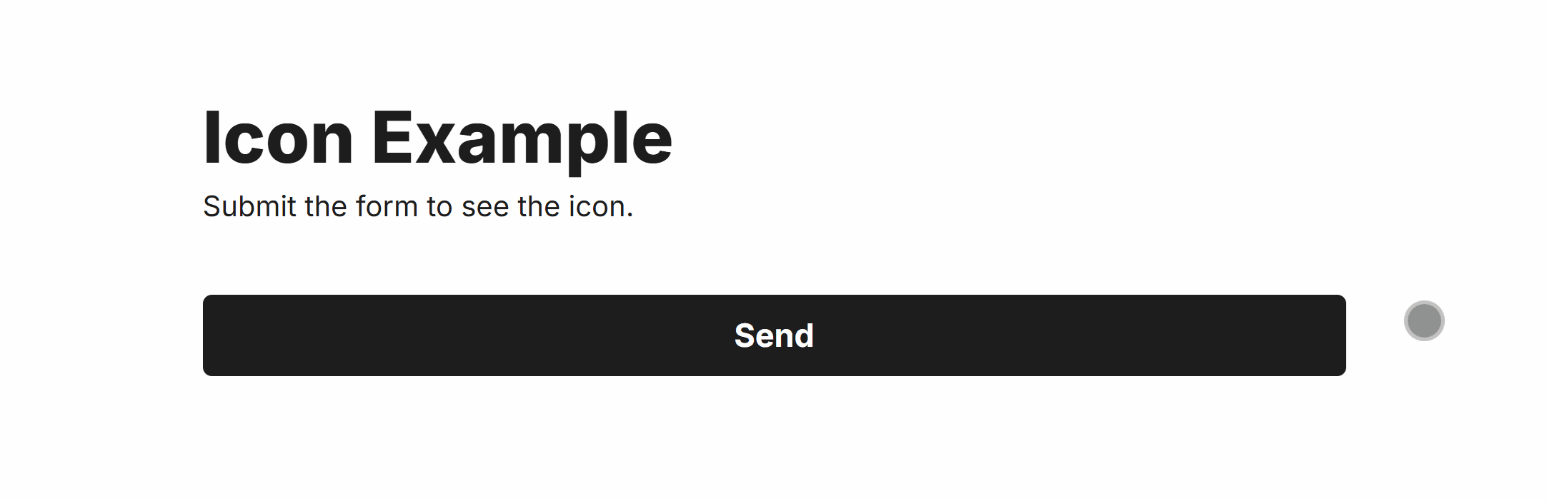 Testing the Icon Field in our Form