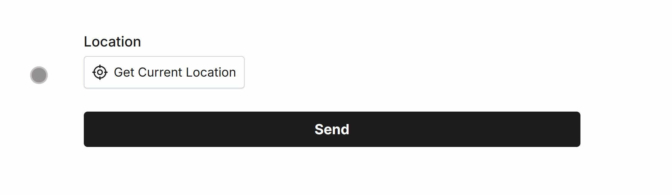 Testing the Location Field in a form