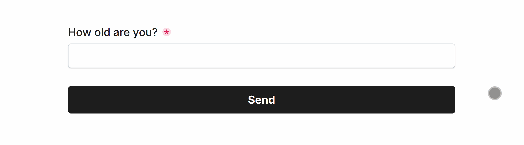 Validation Required for the Number Field in our Form