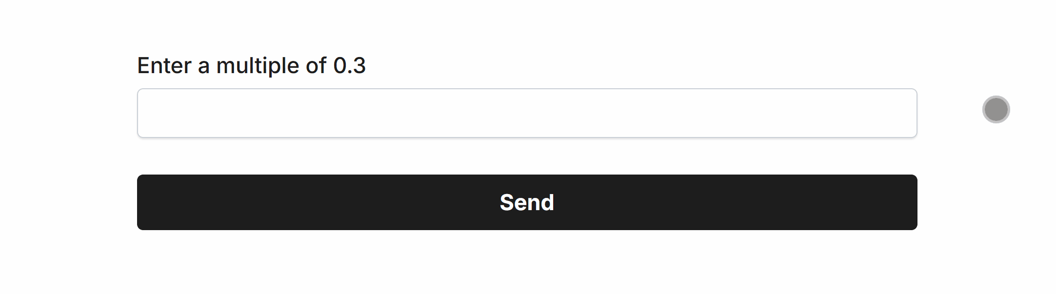 Validation Step 0.3 increments for the Number Field in our Form