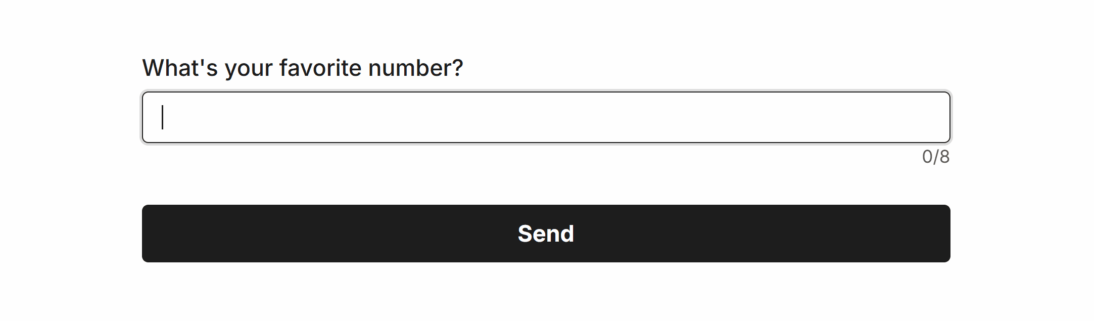 Validation Min/Max Length for the Number Field in our Form