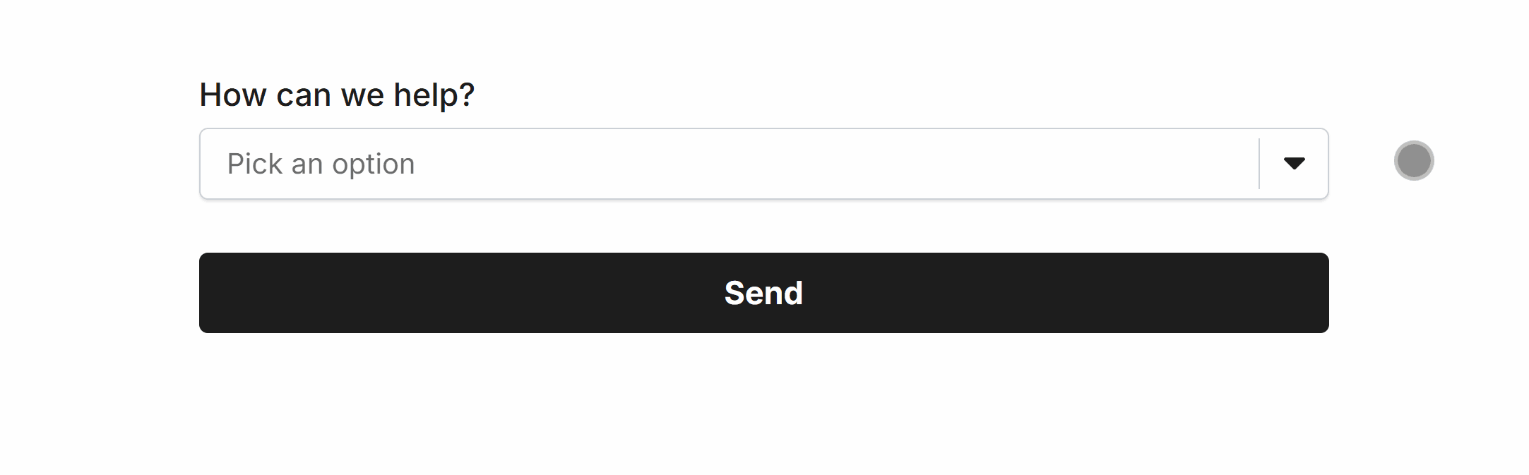 Testing the Dropdown Field in our Form